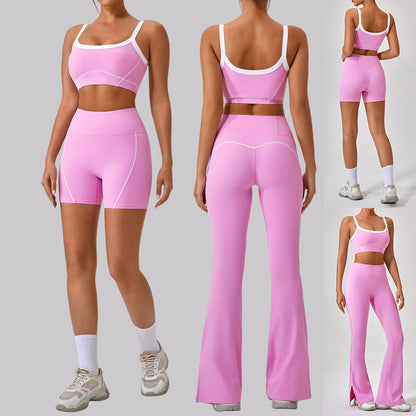 Damen Yoga-Set mit Spaghettiträgern