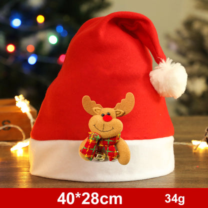 Weihnachtsmütze mit Schneemann, Elch oder Weihnachtsmann – Ansicht 37