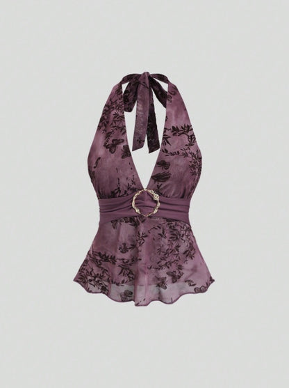Neckholder-Top, Detailansicht