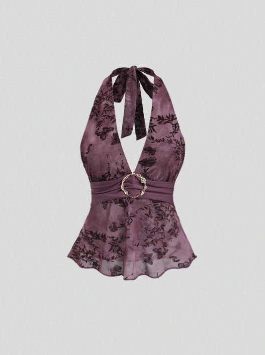 Neckholder-Top, Detailansicht