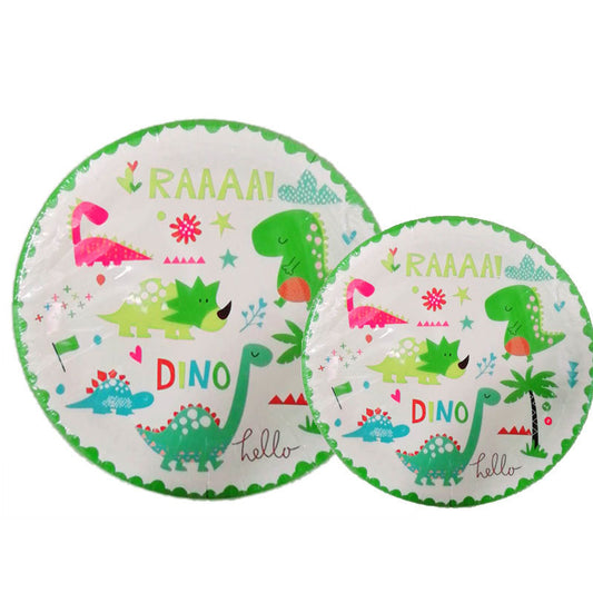 Dinosaurier Party-Set mit Ballons und Partygeschirr – Ansicht 2