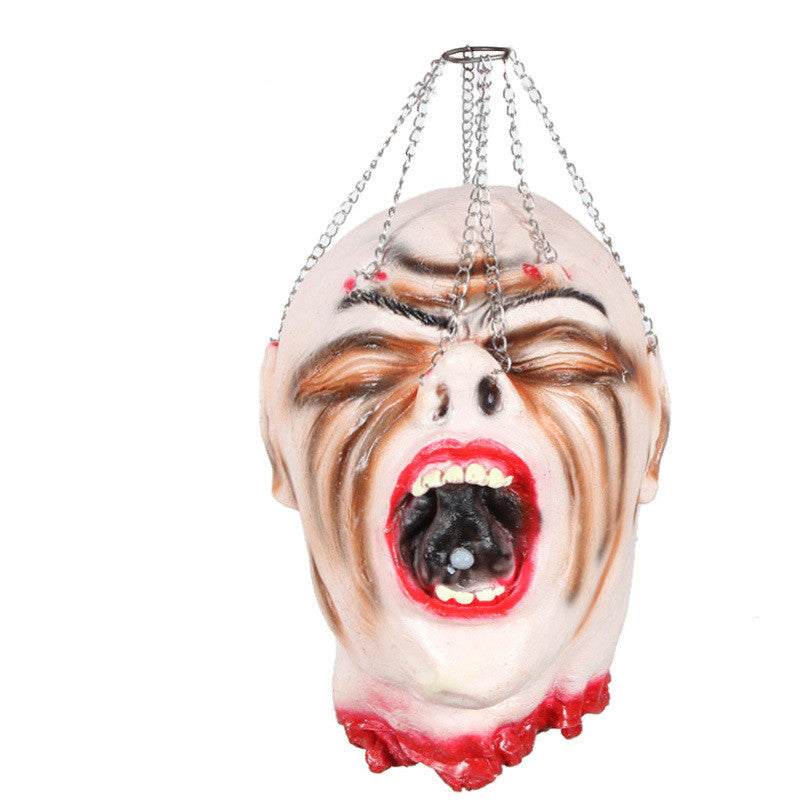 Halloween Hängedeko abgetrennter Kopf aus Latex – Ansicht 3