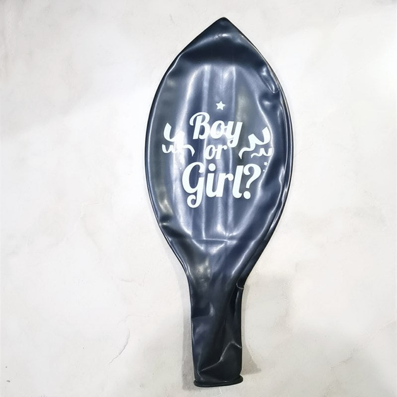Gender Reveal Ballon Schwarz XXL – Ansicht 2