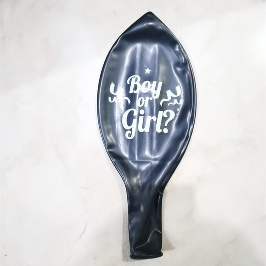 Gender Reveal Ballon Schwarz XXL – Ansicht 2